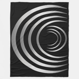 Oude Aliens Silver Crop Cirkel Fleece Deken