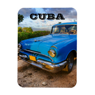 Oude Amerikaanse klassieke auto in Trinidad, Cuba Magneet