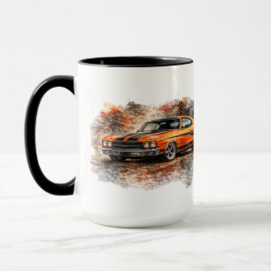 Oude Amerikaanse Muscle Car Koffiemok Mok