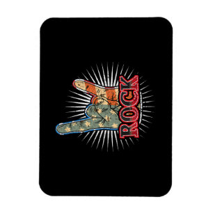 Oude Amerikaanse Rock - Bandconcertposter 70s 80s Magneet
