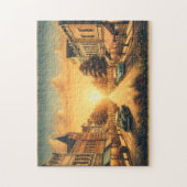 Oude Amerikaanse stad Legpuzzel (Verticaal)