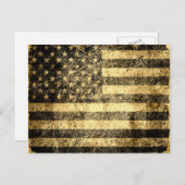 Oude Amerikaanse vlag 2 Briefkaart (Voorkant / Achterkant)