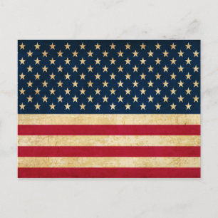 Oude Amerikaanse vlag Briefkaart