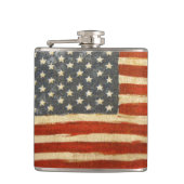 Oude Amerikaanse vlag Heupfles (Voorkant)
