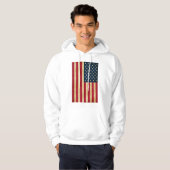 Oude Amerikaanse vlag Hoodie (Voorkant volledig)