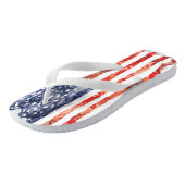 Oude Amerikaanse vlag Teenslippers (Schuin)