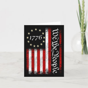  oude Amerikaanse vlagpatriotticus 1776 Wij de Pe Kaart