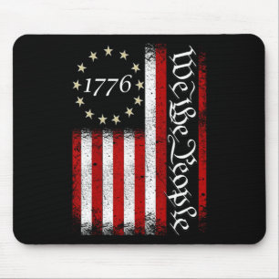 oude Amerikaanse vlagpatriotticus 1776 Wij de Pe Muismat