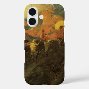 Oude Amerikaanse West, Overland Trail van Johnson iPhone 16 Hoesje