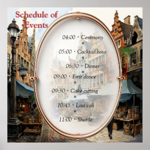 Oude Amsterdamse Kunst Poster