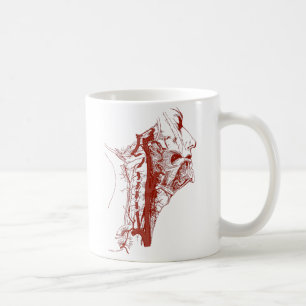 Oude anatomie Illustratie Menselijke vertebrale ar Koffiemok