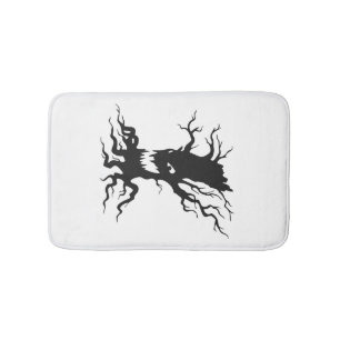 Oude angstaanjagende boom Halloween Badmat