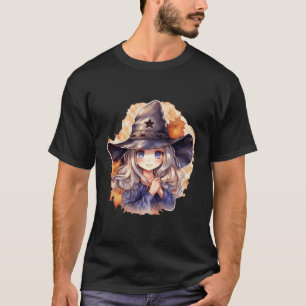 Oude anime manga kawaii heks magische wezens t-shirt