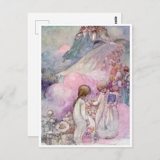 Oude Anne Anderson De Stad van Slaap Briefkaart (Voorkant / Achterkant)