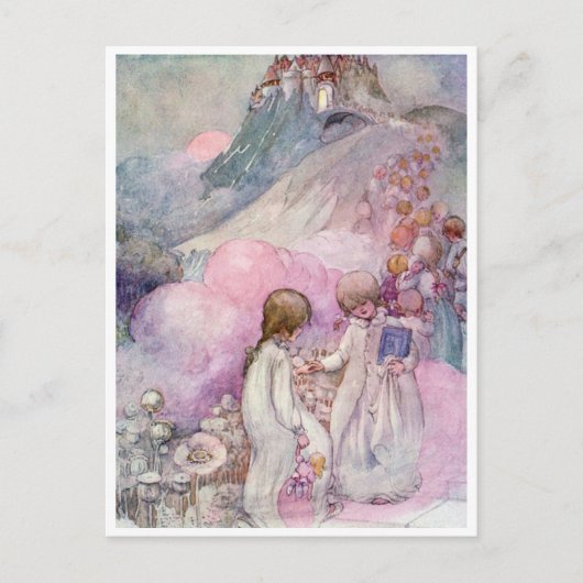 Oude Anne Anderson De Stad van Slaap Briefkaart (Voorkant)