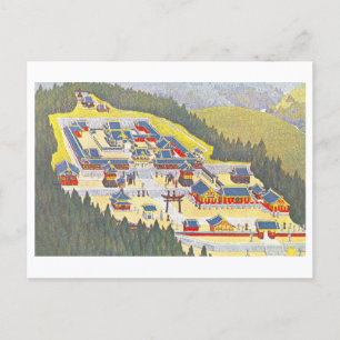 Oude Ansicht van Nikko Toshogu-heiligdom Briefkaart