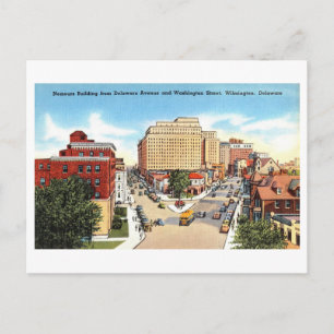 Oude Ansicht van Wilmington, Delaware, Briefkaart