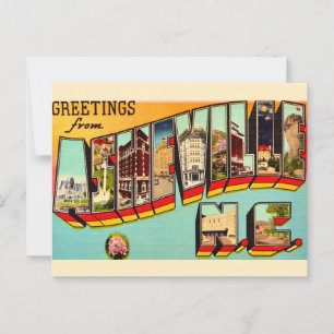Oude ansichtkaart Asheville NC Briefkaart
