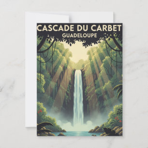 Oude ansichtkaart Cascade du Carbet Briefkaart