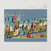 Oude ansichtkaart uit Wisconsin Briefkaart (Voorkant)