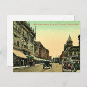 Oude ansichtkaart van Brockton, Massachusetts Briefkaart (Voorkant / Achterkant)