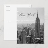 Oude ansichtkaart van New York City Feestdagenkaart (Voorkant / Achterkant)