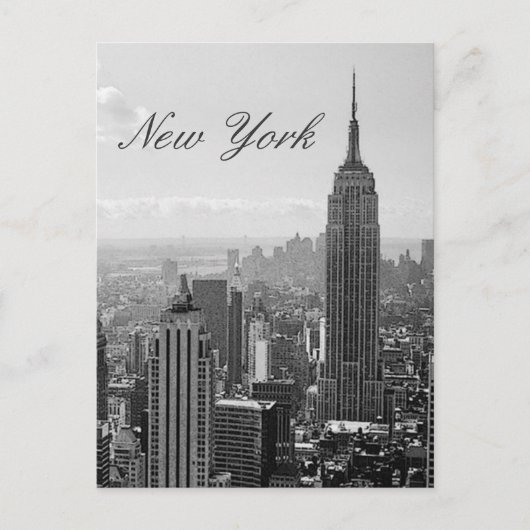 Oude ansichtkaart van New York City Feestdagenkaart (Voorkant)