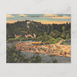 Oude ansichtkaart van Russian River Briefkaart