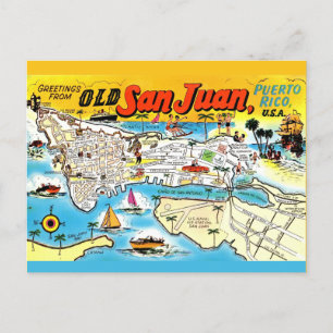 Oude ansichtkaart van San Juan Briefkaart