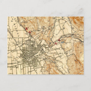 Oude ansichtkaart van Santa Rosa CA Briefkaart