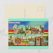 Oude ansichtkaart van South Dakota  Briefkaart (Voorkant / Achterkant)
