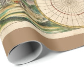 Oude Antiek Algemene Kaart van de Wereld Cadeaupapier (Rol Hoek)