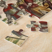 Oude Antiek  Algemene Kaart van de Wereld Legpuzzel (Zijkant)