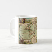 Oude Antiek Algemene Kaart van de WereldMok Koffiemok (Voorkant links)