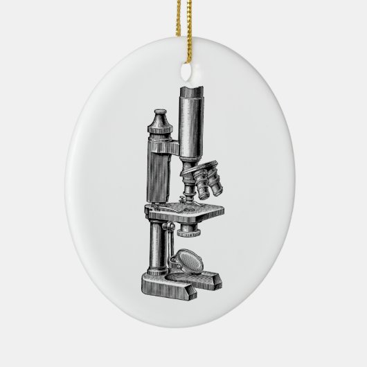 Oude Antiek apparatuur Microscoop Keramisch Ornament (Rechts)