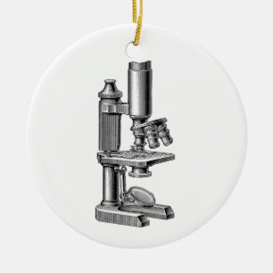  Oude Antiek apparatuur Microscoop Keramisch Ornament