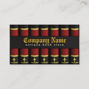 Oude Antiek Boekhandel Boekhandelaar Visitekaartje