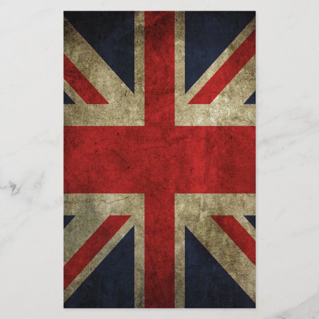 Oude Antiek Britse vlag (Voorkant)