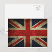 Oude Antiek Britse vlag Briefkaart (Voorkant / Achterkant)