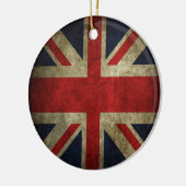 Oude Antiek Britse vlag Keramisch Ornament (Links)