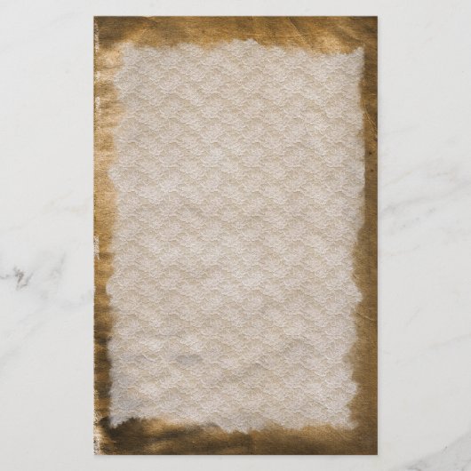 Oude Antiek gerimpelde gesneden banketbakkerij Briefpapier (Voorkant)