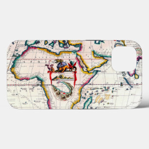 Oude Antiek kaart van Afrika uit 1687 iPhone 13 Hoesje