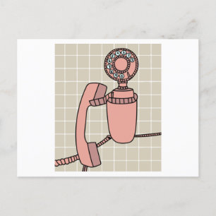Oude Antiek Retrofonen Briefkaart