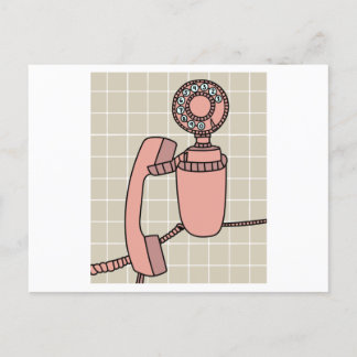 Oude Antiek Retrofonen Briefkaart