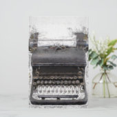 oude antiek schrijfmachine briefpapier (Staand voorkant)