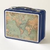  Oude Antiek Wereldkaart (Achterkant)