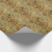 Oude Antiek  Wereldkaart geïllustreerd Cadeaupapier (Hoek)