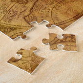 Oude Antiek Wereldkaart Historisch Legpuzzel (Zijkant)