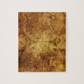 Oude Antiek Wereldkaart Historisch Legpuzzel (Verticaal)