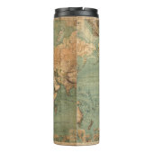 Oude Antiek Wereldkaart Thermosbeker (Achterkant)